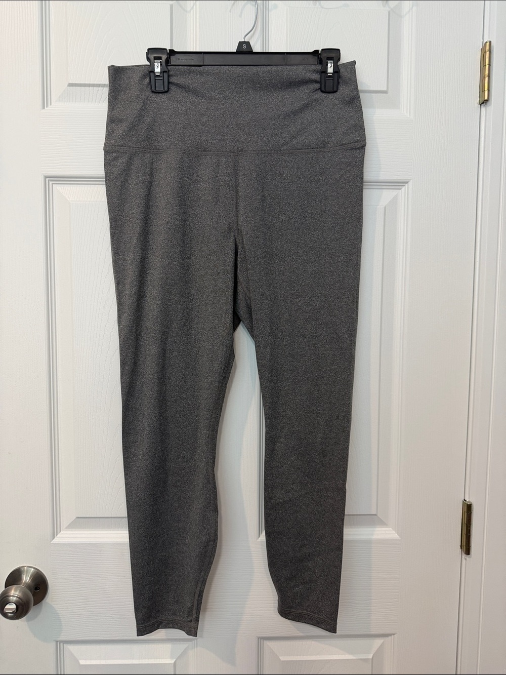 Women's High-Waist Gray Stretch Leggings